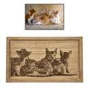 Cadre photo en bois gravé et personnalisé à Durbuy